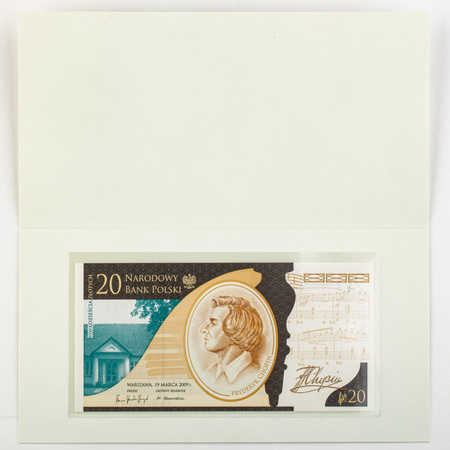 Polska 20zł 2010 - 200. rocznica urodzin Fryderyka Chopina