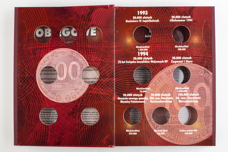 Klaser na polskie monety obiegowe 1990 - 1994