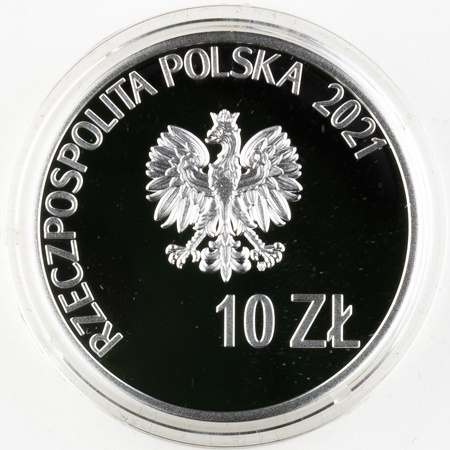 Polska 10zł 2021 - Strajk w Wyższej Szkole Pożarniczej