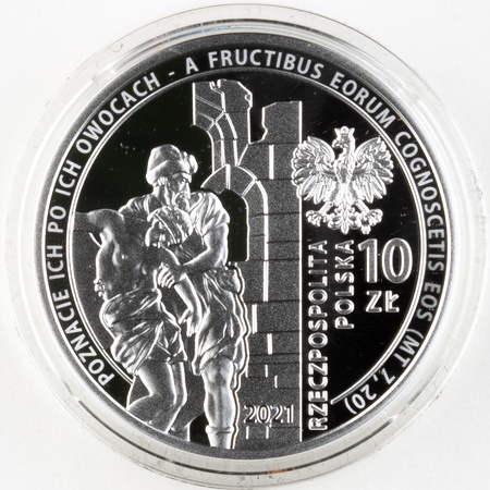Polska 10zł 2021 - 30-lecie wznowienia działalności Caritas Polska