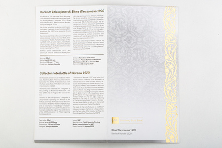 Polska 20zł 2020 - Bitwa Warszawska 1920