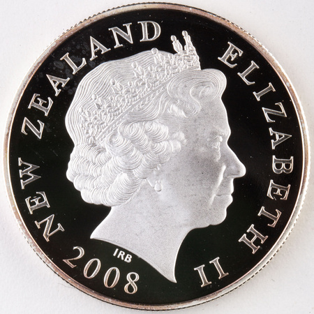 Nowa Zelandia 5 Dolarów 2008 - Żaba Hamiltona