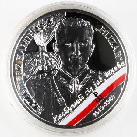 Polska 10zł 2021 - Kazimierz Kamieński „Huzar” - Wyklęci przez komunistów żołnierze niezłomni