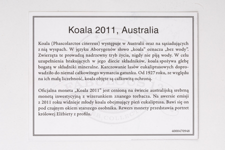 Australia 1 Dollar 2011 Australian Koala