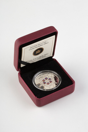 Kanada 20 dolarów 2010 - Śnieżynka - niebieskie kryształki